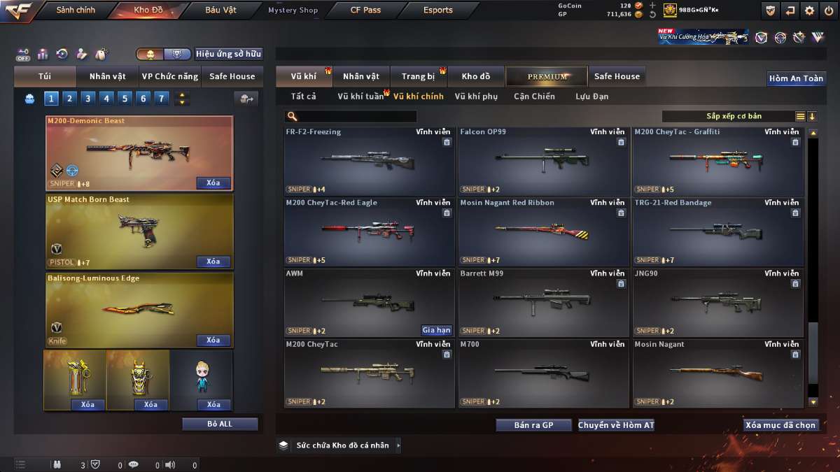shop acc cf uy tin gia re